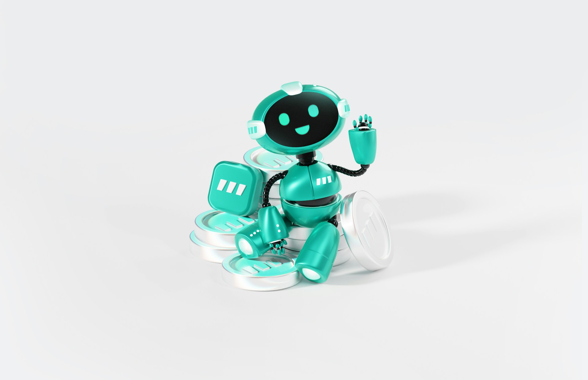 Customer service representative using headset for AI-assisted support